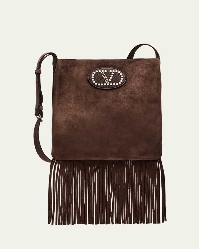 Nellcote Fringe Suede Crossbody Bag